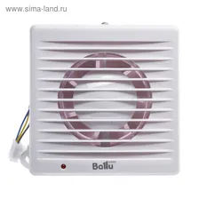Вентилятор вытяжной Ballu Green Energy GE-100, d=100 мм, белый