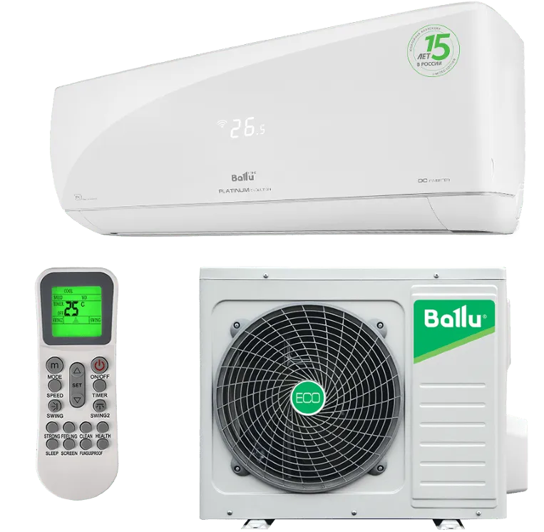 Кондиционер Ballu Platinum DC-inverter BSUI-09HN8 R32 (30m2)-0