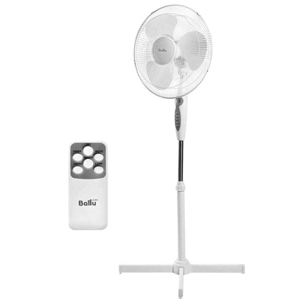 Вентилятор напольный Ballu BFF-840, 20 м2, 45 Вт, 3 режима, пульт, белый-0
